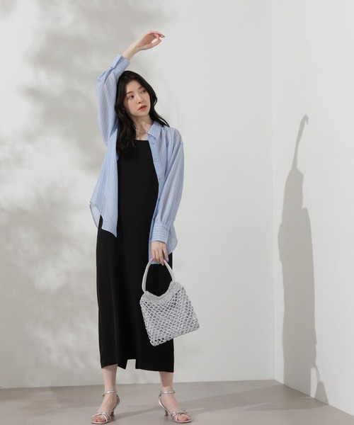 PROPORTION BODY DRESSING（プロポーションボディドレッシング）の「ナローキャミジャンスカ / 1214140401（ワンピース・レディース・ブラック系その他/オフホワイト/ブラック・SMALL/MEDIUM）」の13枚目の写真