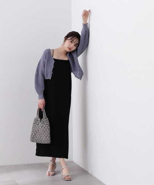 PROPORTION BODY DRESSING（プロポーションボディドレッシング）の「ナローキャミジャンスカ / 1214140401（ワンピース・レディース・ブラック系その他/オフホワイト/ブラック・SMALL/MEDIUM）」の16枚目の写真