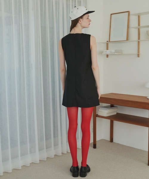 GIUNON（ジウノン）の「nylon tights / ナイロンタイツ（タイツ/ストッキング・レディース・レッド・FREE）」の4枚目の写真