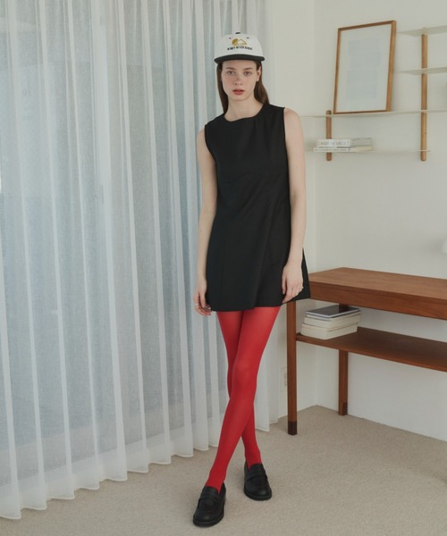 GIUNON（ジウノン）の「nylon tights / ナイロンタイツ（タイツ/ストッキング・レディース・レッド・FREE）」の5枚目の写真