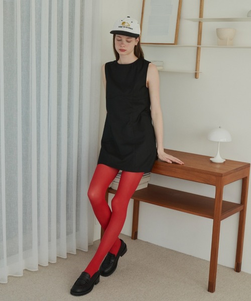 GIUNON（ジウノン）の「nylon tights / ナイロンタイツ（タイツ/ストッキング・レディース・レッド・FREE）」の6枚目の写真