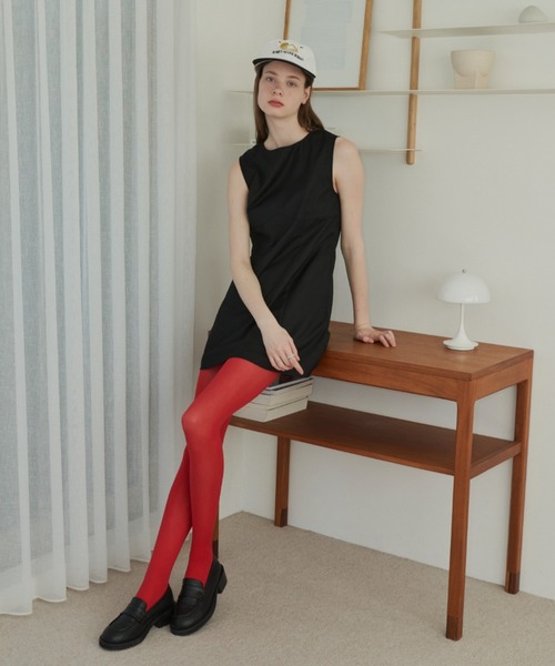 GIUNON（ジウノン）の「nylon tights / ナイロンタイツ（タイツ/ストッキング・レディース・レッド・FREE）」の7枚目の写真