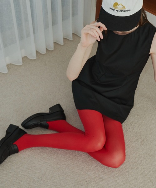 GIUNON（ジウノン）の「nylon tights / ナイロンタイツ（タイツ/ストッキング・レディース・レッド・FREE）」の16枚目の写真