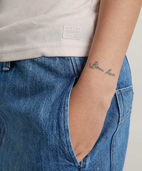 G-STAR（ジースター）の「RACERBACK RIBBED SLIM TANK TOP/リブスリムタンクトップ（タンクトップ・レディース・オフホワイト/グレー系その他・X-SMALL/SMALL/MEDIUM）」の7枚目の写真