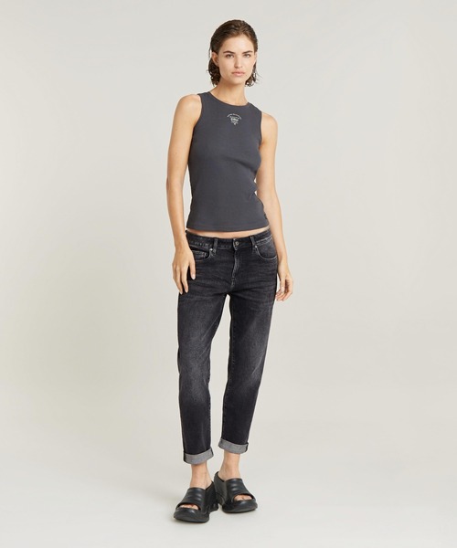 G-STAR（ジースター）の「RACERBACK RIBBED SLIM TANK TOP/リブスリムタンクトップ（タンクトップ・レディース・オフホワイト/グレー系その他・X-SMALL/SMALL/MEDIUM）」の14枚目の写真