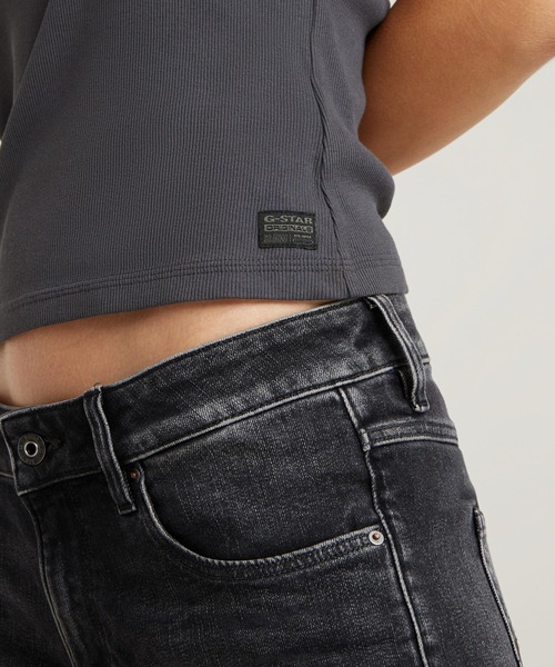 G-STAR（ジースター）の「RACERBACK RIBBED SLIM TANK TOP/リブスリムタンクトップ（タンクトップ・レディース・オフホワイト/グレー系その他・X-SMALL/SMALL/MEDIUM）」の10枚目の写真