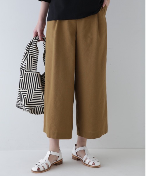 human woman(ヒューマンウーマン)の「◆レーヨンリネンパンツ(その他パンツ・レディース・ベージュ系その他/グレー系その他/カーキ/グレー・X-SMALL/SMALL/MEDIUM/LARGE/X-LARGE)」の3枚目の写真