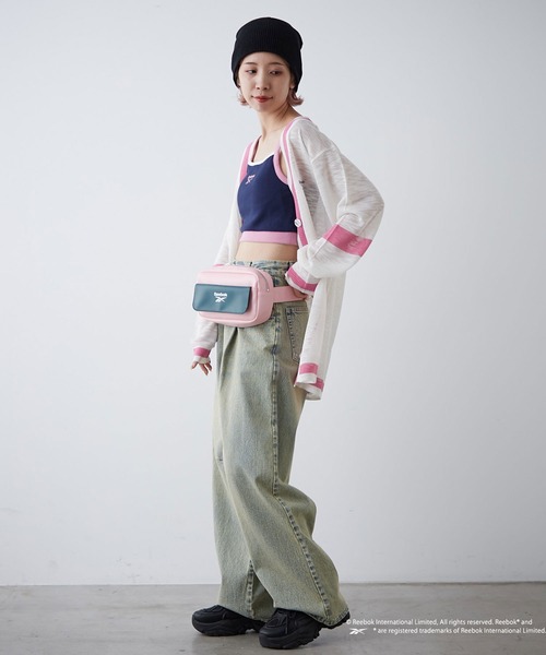 Reebok(リーボック)の「【Reebok/リーボック】別注配色ショートリブキャミソール(キャミソール・レディース・ホワイト/グリーン/ネイビー・MEDIUM)」の12枚目の写真