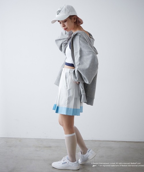 Reebok(リーボック)の「【Reebok/リーボック】別注配色ショートリブキャミソール(キャミソール・レディース・ホワイト/グリーン/ネイビー・MEDIUM)」の20枚目の写真