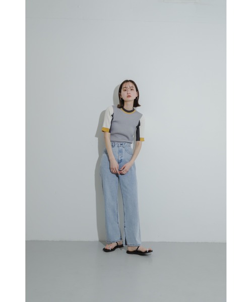 SENSE OF PLACE by URBAN RESEARCH(センスオブプレイスバイアーバンリサーチ)の「カラーブロッキングコンパクトセーター(ニット/セーター・レディース・ホワイト系その他/ブラック系その他/グレー系その他/グリーン系その他・ONE)」の12枚目の写真