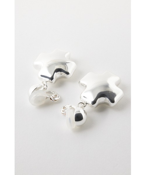 MOUSSY（マウジー）の「PUFFED CROSS CLIP イヤリング（イヤリング・レディース・ゴールド/シルバー・FREE）」の9枚目の写真