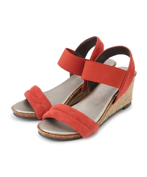 SHOO・LA・RUE（シューラルー）の「◆片手ではけるサンダル　シューダル24SS（サンダル・レディース・ブラウン系1/レッド系1/チャコールグレー/ブラック/サンドベージュ・45/35/25）」の5枚目の写真