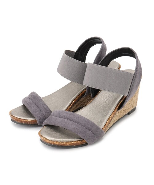 SHOO・LA・RUE（シューラルー）の「◆片手ではけるサンダル　シューダル24SS（サンダル・レディース・ブラウン系1/レッド系1/チャコールグレー/ブラック/サンドベージュ・45/35/25）」の3枚目の写真