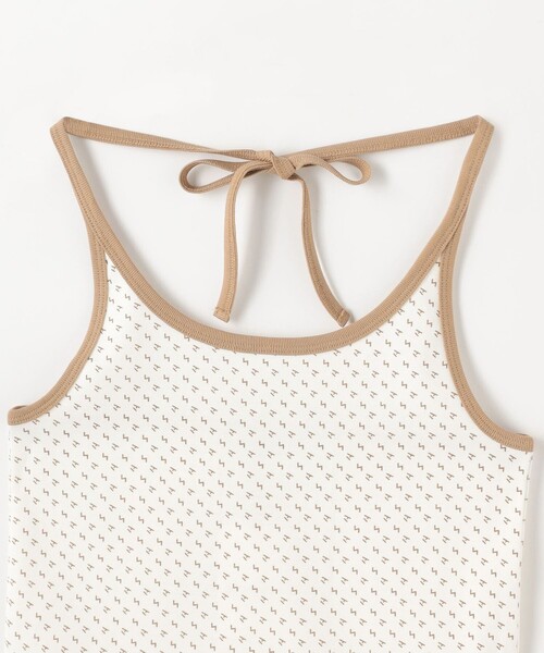 ＜Steven Alan＞プリント ホルターネック Tシャツ STEVEN ALAN キャミソール 「Steven Alan」プリント