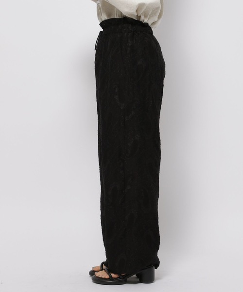 niko and...（ニコアンド）の「カッティングジャガードシアーパンツ（その他パンツ・レディース・グリーン/ブラック/アイボリー・FREE）」の12枚目の写真