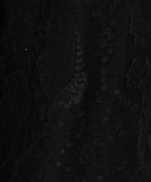 niko and...（ニコアンド）の「カッティングジャガードシアーパンツ（その他パンツ・レディース・グリーン/ブラック/アイボリー・FREE）」の6枚目の写真