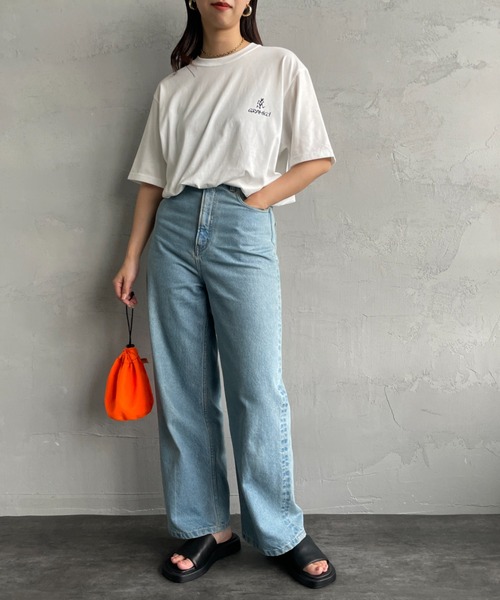 Gramicci（グラミチ）の「[GRAMICCI/グラミチ] ワンポイントロゴ ショートスリーブTシャツ（Tシャツ/カットソー・レディース・ホワイト/ブラック・M/L/XL）」の19枚目の写真