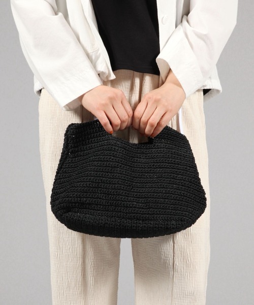 BABYLONE（バビロン）の「【BAGMATI】WAXCORDバック（ハンドバッグ・レディース・ブラック・FREE）」の2枚目の写真