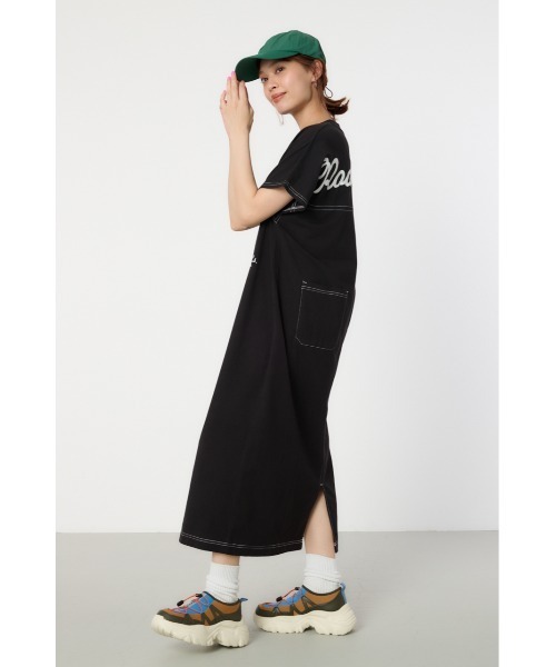 新品☆セルフポートレイト☆スパンコール　ロングワンピース UK6 self-portrait（セルフポートレイト）ワンピース ピンク サイズ