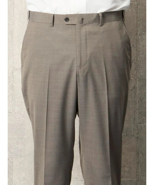Perfect Suit FActory(パーフェクトスーツファクトリー)の「軽量&清涼パンツ トロピカル生地・高通気 凄脚(すごあし)シリーズ 無地 ベージュ/ネイビー(スラックス・メンズ・ベージュ/ネイビー・91/88/85/82/79/76/94)」の5枚目の写真