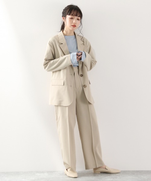 LOWRYS FARM（ローリーズファーム）の「ドライタッチスラックスパンツ（スラックス・レディース・ミント/イエロー/ブルー/アイボリー/ブラウン・マルチサイズ）」の7枚目の写真