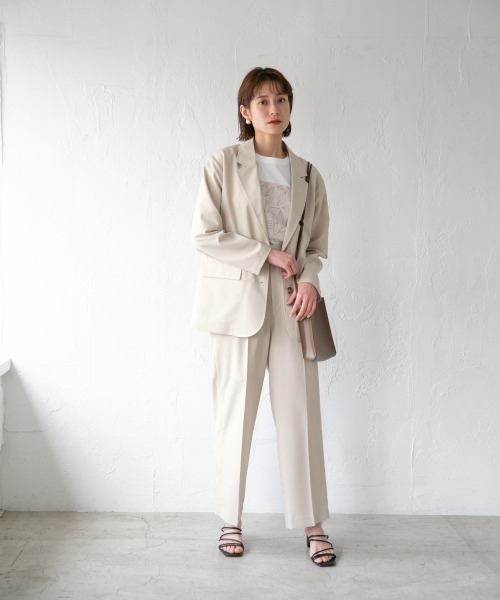 LOWRYS FARM（ローリーズファーム）の「ドライタッチスラックスパンツ（スラックス・レディース・ミント/イエロー/ブルー/アイボリー/ブラウン・マルチサイズ）」の10枚目の写真