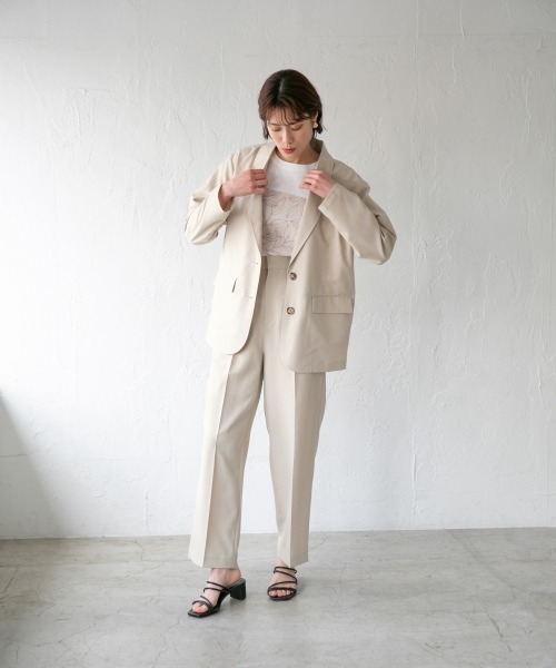 LOWRYS FARM（ローリーズファーム）の「ドライタッチスラックスパンツ（スラックス・レディース・ミント/イエロー/ブルー/アイボリー/ブラウン・マルチサイズ）」の11枚目の写真
