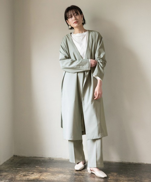 LOWRYS FARM（ローリーズファーム）の「ドライタッチスラックスパンツ（スラックス・レディース・ミント/イエロー/ブルー/アイボリー/ブラウン・マルチサイズ）」の18枚目の写真