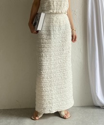 She's Closet（シーズクローゼット）の「ハイウエストタイトロングIラインジャガードフリルスカート（スカート）」