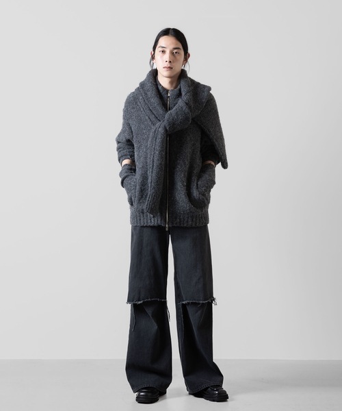 VEIN （ヴェイン）の「11oz デニム カットオフバギージーンズ