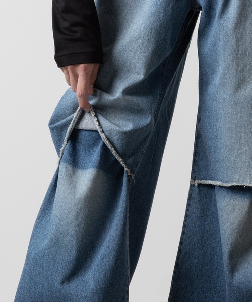 VEIN （ヴェイン）の「11oz デニム カットオフバギージーンズ / 11oz  