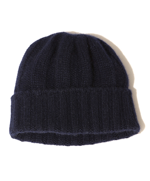 BEAMS PLUS（ビームスプラス）の「BEAMS PLUS / カシミヤリブワッチキャップ（ニットキャップ/ビーニー・メンズ・オフホワイト/チャコールグレー/ブラック/ワイン/ネイビー・ONE SIZE）」の4枚目の写真