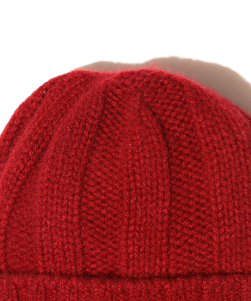BEAMS PLUS（ビームスプラス）の「BEAMS PLUS / カシミヤリブワッチキャップ（ニットキャップ/ビーニー・メンズ・オフホワイト/チャコールグレー/ブラック/ワイン/ネイビー・ONE SIZE）」の8枚目の写真