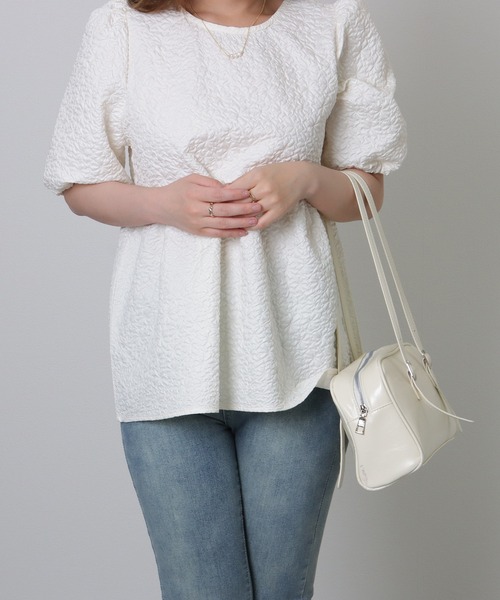 Lace Ladies（レースレディース）の「ロング ストラップ ボストン ショルダーバッグ（ボストンバッグ・レディース・ブラック/アイボリー・FREE）」の16枚目の写真