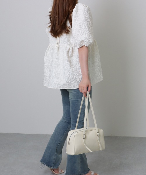 Lace Ladies（レースレディース）の「ロング ストラップ ボストン ショルダーバッグ（ボストンバッグ・レディース・ブラック/アイボリー・FREE）」の20枚目の写真