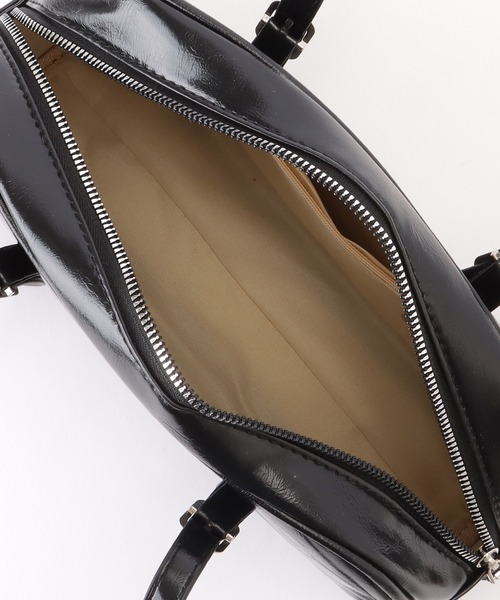 Lace Ladies（レースレディース）の「ロング ストラップ ボストン ショルダーバッグ（ボストンバッグ・レディース・ブラック/アイボリー・FREE）」の3枚目の写真