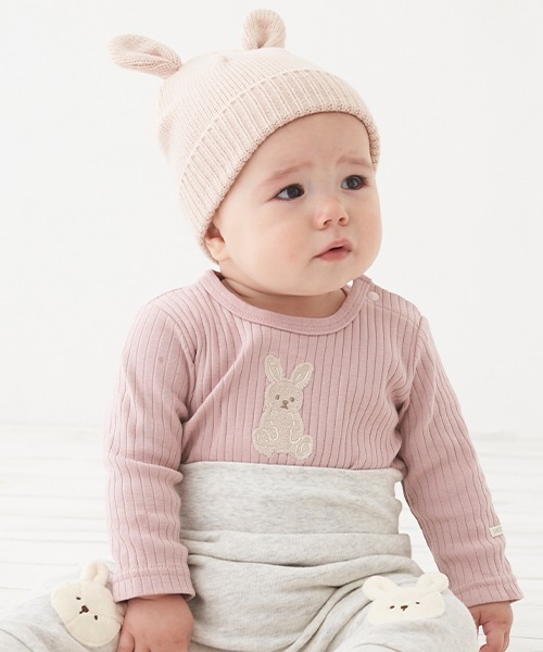 セール】【弱酸性】アニマルロンパース（ロンパース）｜petit main