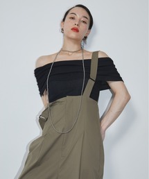 HANNE | オフショルダーリブニットトップス(シャツ/ブラウス)