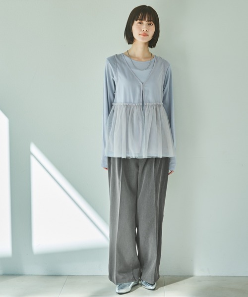 セール】サイドラインスラックスパンツ / 131983（スラックス