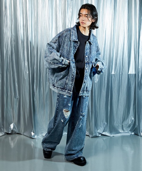 セール】※※【 デニムセットアップ着用可能 】ヴィンテージケミカル