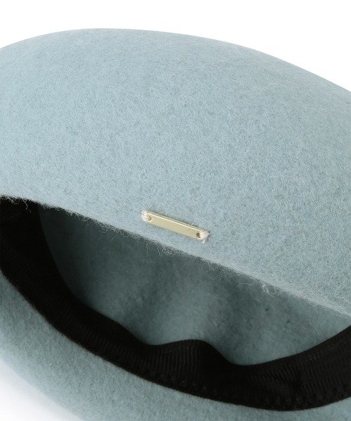 ROPE' PICNIC（ロペピクニック）の「プレート付きウールベレー帽/リンクコーデ（ハンチング/ベレー帽・レディース・ブラック/ベージュ系その他/ブルー系その他4・FREE）」の9枚目の写真