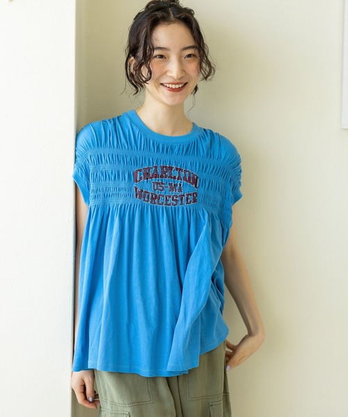 売れ筋商品|||イーブン アンド オド Tシャツ レディース トップス Top - baby blue 楽天市場】＼30％OFFクーポン配布中／ 8/4 21:59まで☆《サイズ