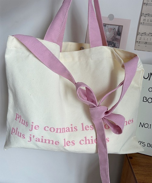 Mayree（メイリー）の「【urge select】シンプル　バイカラー　デザイン　トートバッグ　ショルダーバッグ（ショルダーバッグ・レディース・グリーン/ピンク・FREE）」の3枚目の写真