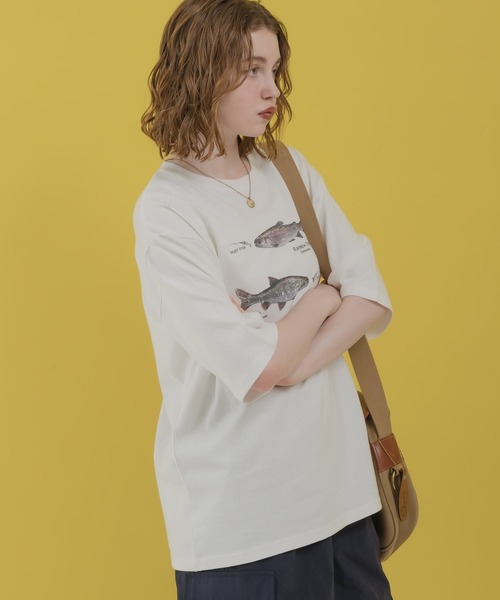 MUHET(ミュエータ)の「アソートアニマルプリントTシャツ(Tシャツ/カットソー・レディース・その他/オフホワイト/ホワイト系その他/ブラック・MEDIUM/X-LARGE)」の18枚目の写真