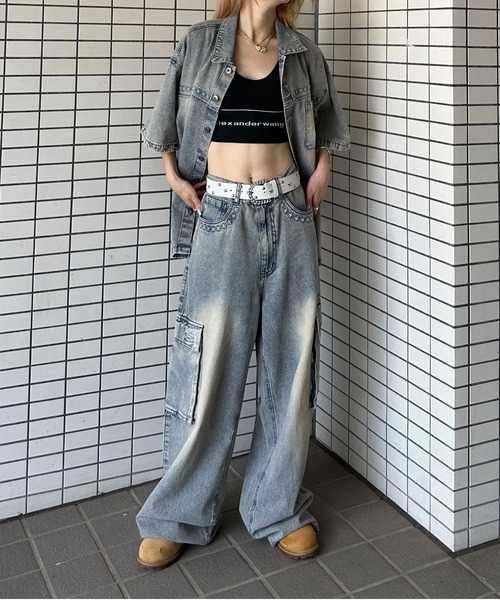 sedacle（セダクル）の「エンボスデニムジャケット【SEUP着用可能】（シャツ/ブラウス・メンズ・ライトブルー/インディゴブルー・SMALL/MEDIUM/LARGE）」の13枚目の写真