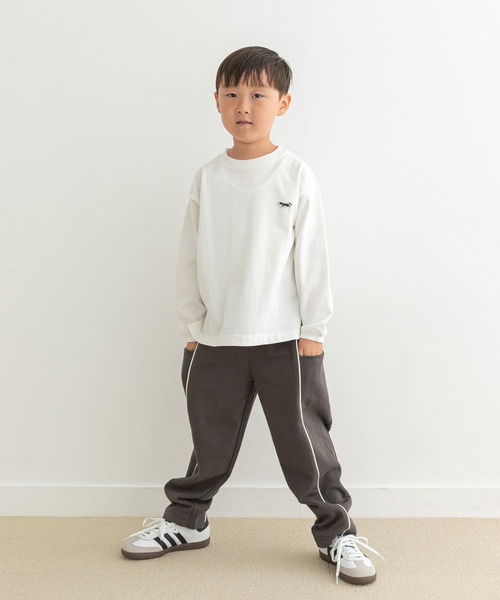 URBAN RESEARCH DOORS（アーバンリサーチドアーズ）の「裏毛切替ラインパンツ(KIDS)（その他パンツ・キッズ・チャコールグレー/ホワイト系その他・120/135/105）」の21枚目の写真