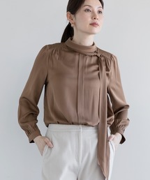 DECADE CLASSIC（ディケイド クラシック）の「【DECADE CLASSIC】シルクネックレースアップデザインシャツ（シャツ/ブラウス）」