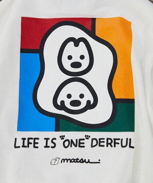 FREAK'S STORE(フリークスストア)の「matsui×FREAK'S STORE/マツイ×フリークスストア 別注 「もにゅもにゅ」キッズ バックプリント スウェット(スウェット・キッズ・ブラック/グレー/ホワイト・MEDIUM/LARGE/SMALL)」の8枚目の写真