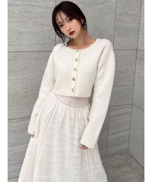 RESEXXY（リゼクシー）の「マルチファブリックコルセットスカート（スカート・レディース・ブラック/ホワイト/ネイビー・FREE）」の4枚目の写真