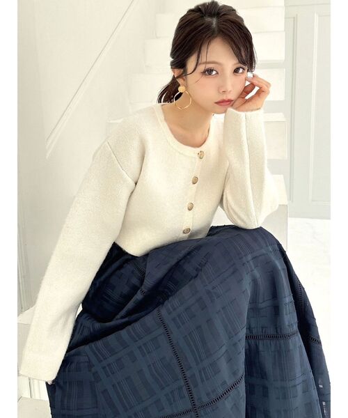 RESEXXY（リゼクシー）の「マルチファブリックコルセットスカート（スカート・レディース・ブラック/ホワイト/ネイビー・FREE）」の5枚目の写真